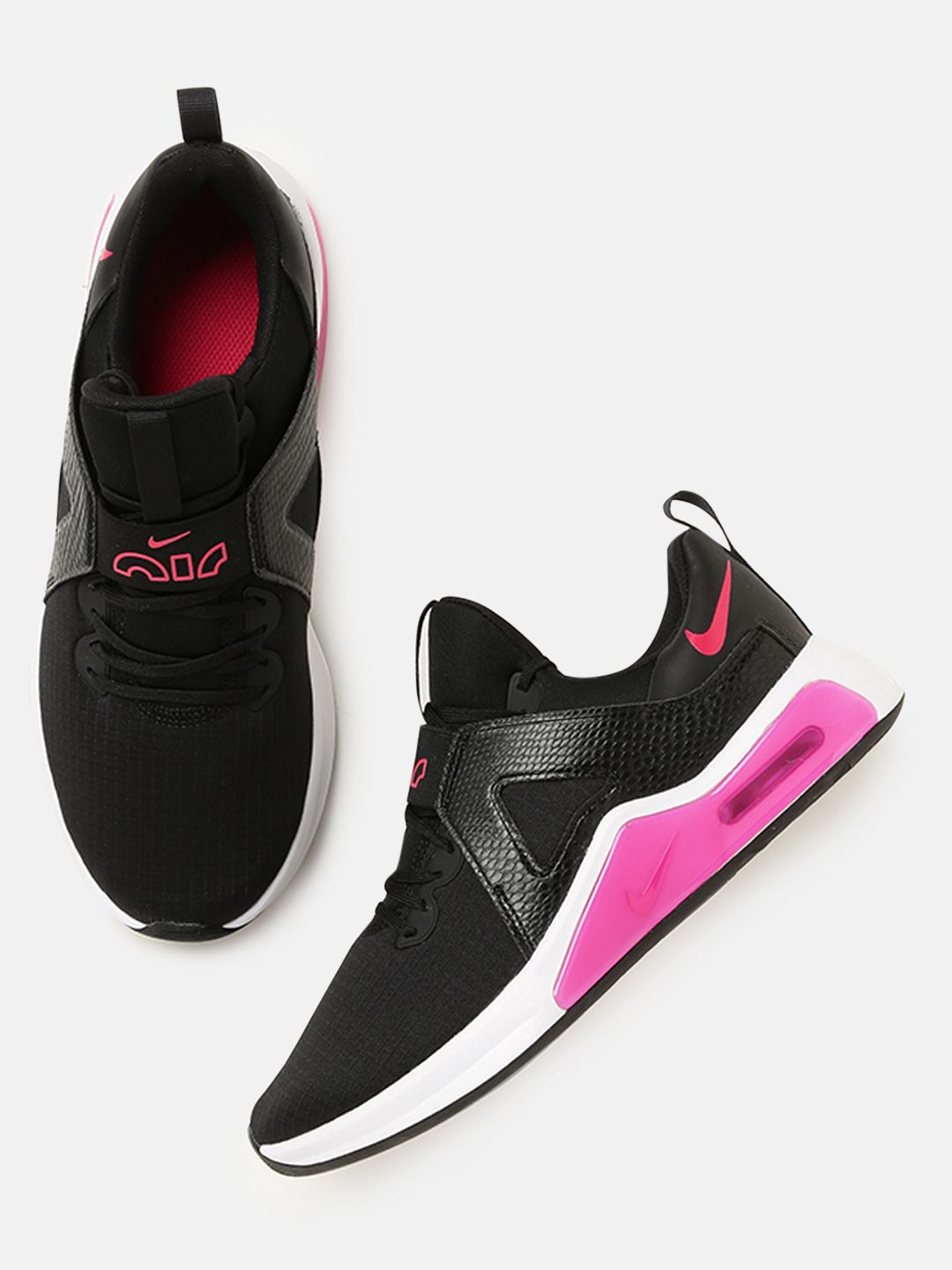 Nike Women Black & Pink AIR MAX BELLA Training Shoes Price in India