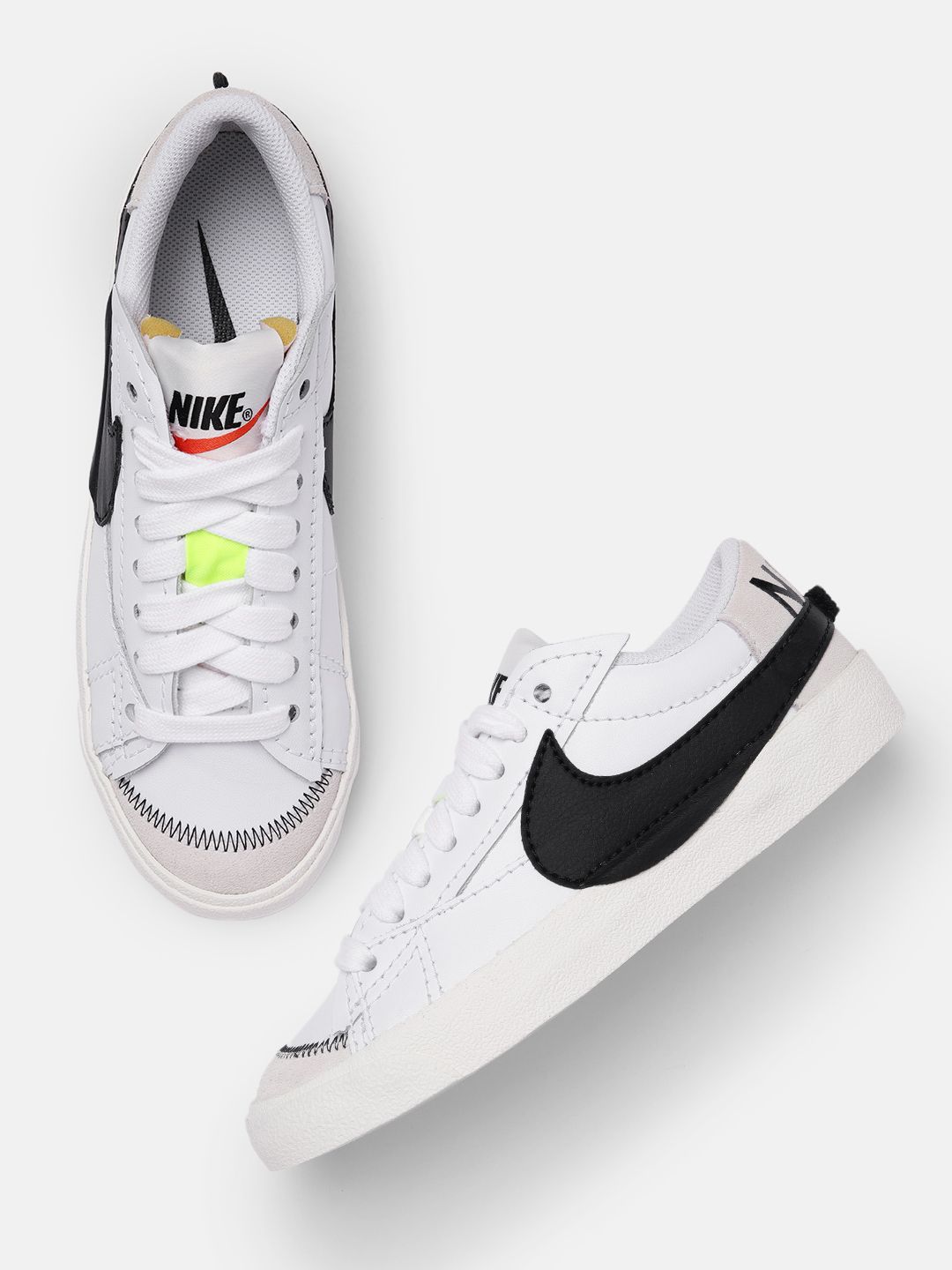 Nike Women White BLAZER LOW '77 JUMBO Leather Sneakers Price in India