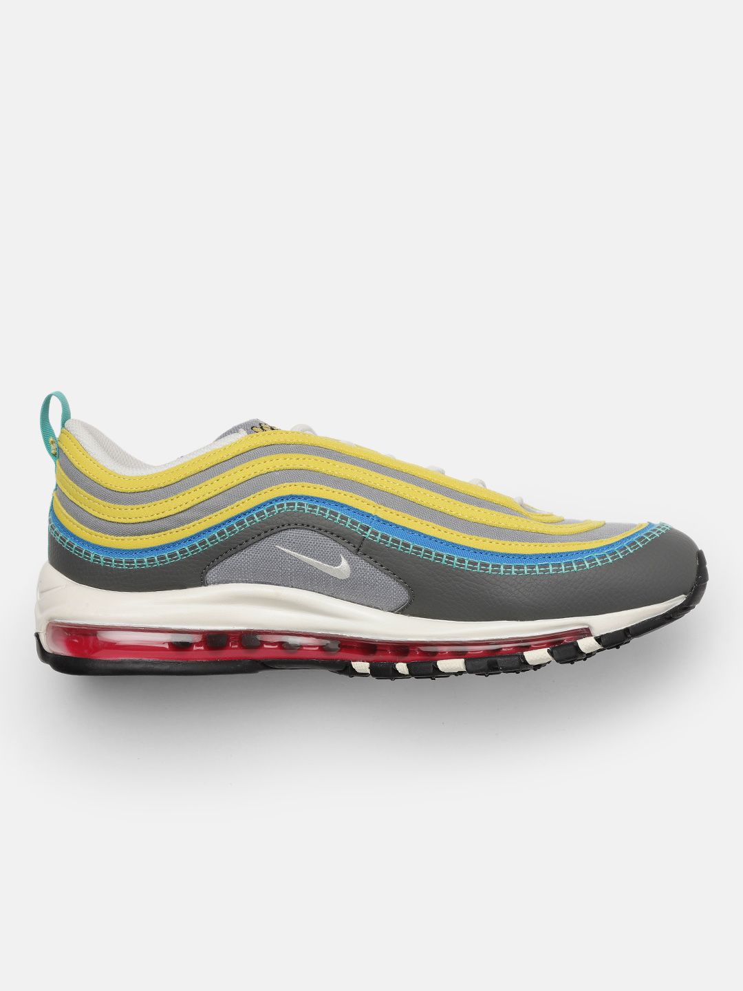 Buy Nike Men Grey & Yellow Air Max 97 SE Next Nature Sneakers