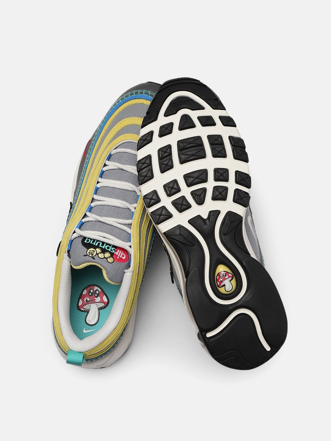 Buy Nike Men Grey & Yellow Air Max 97 SE Next Nature Sneakers