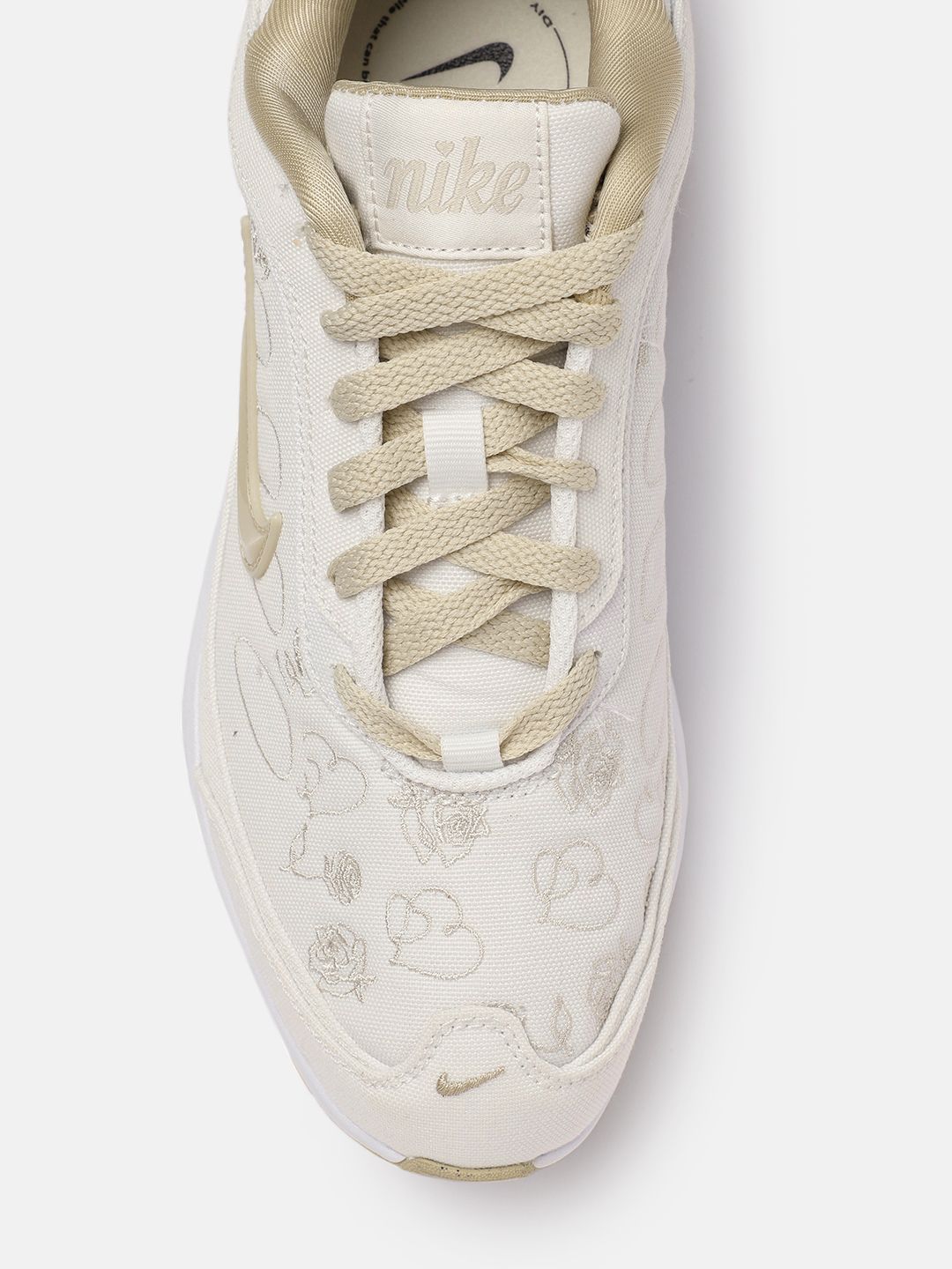 nike white shoes with flowers