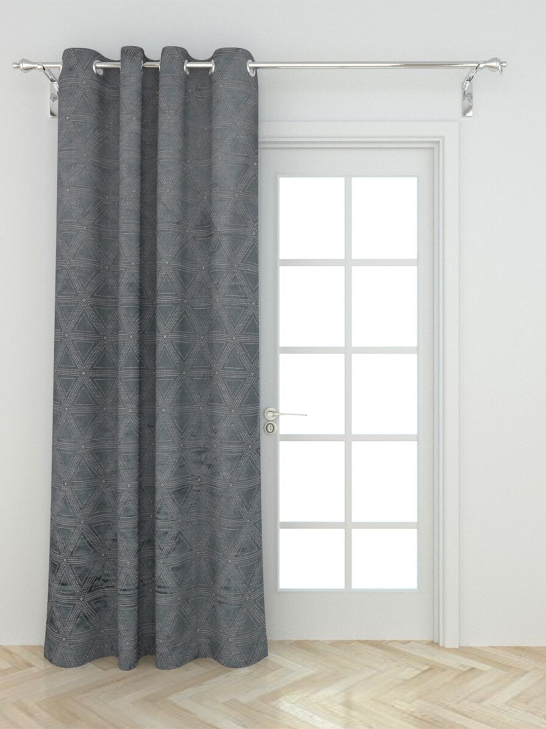 Home Centre Grey Window Curtain Price in India