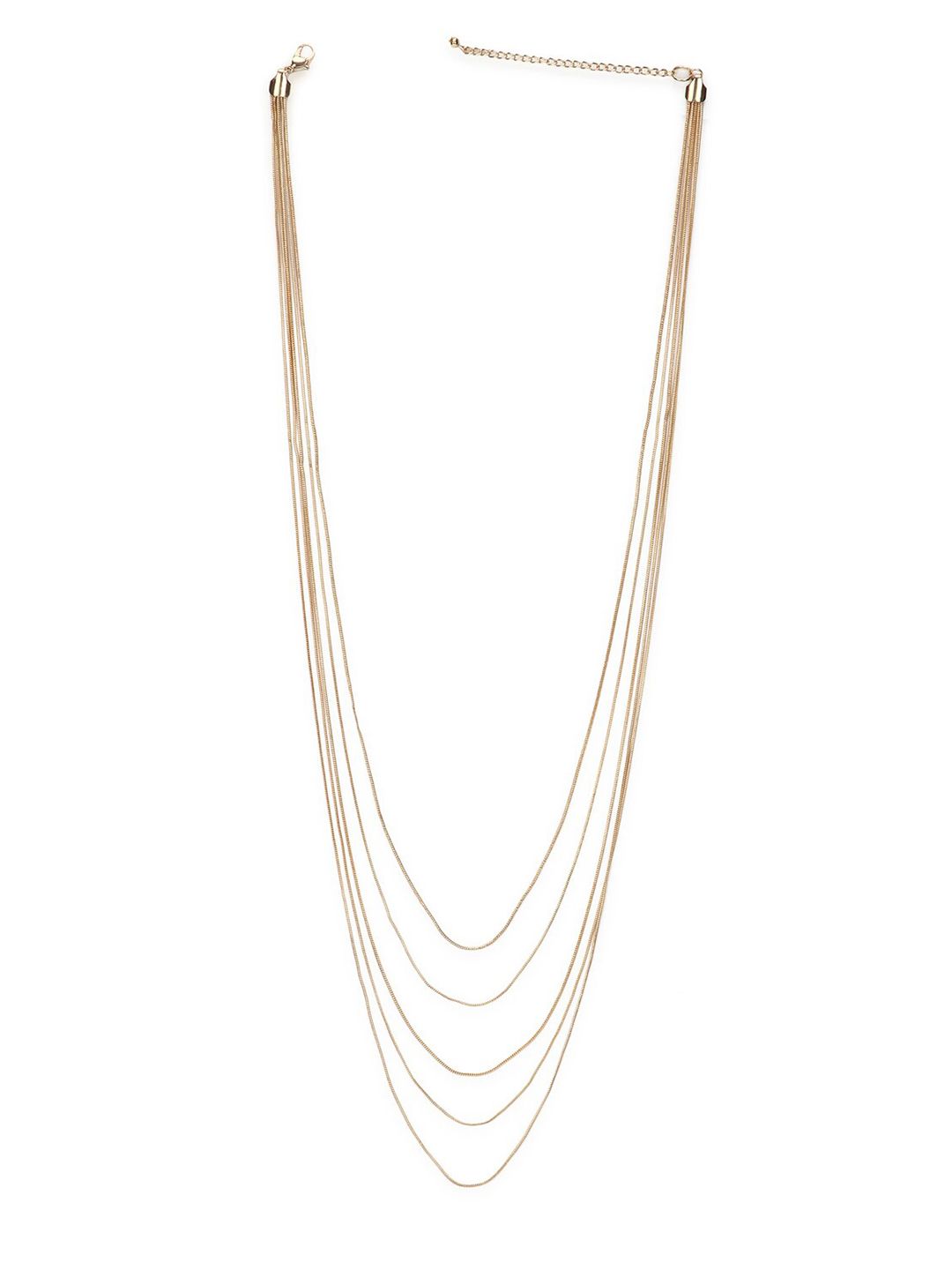 FOREVER 21 Women Gold-Toned Layered Chain Price in India