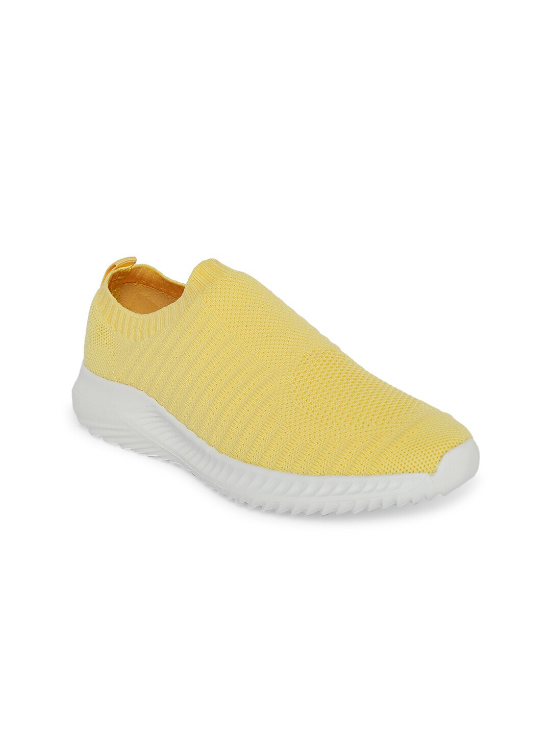Forever Glam by Pantaloons Women Yellow Textile Running Non-Marking Shoes Price in India