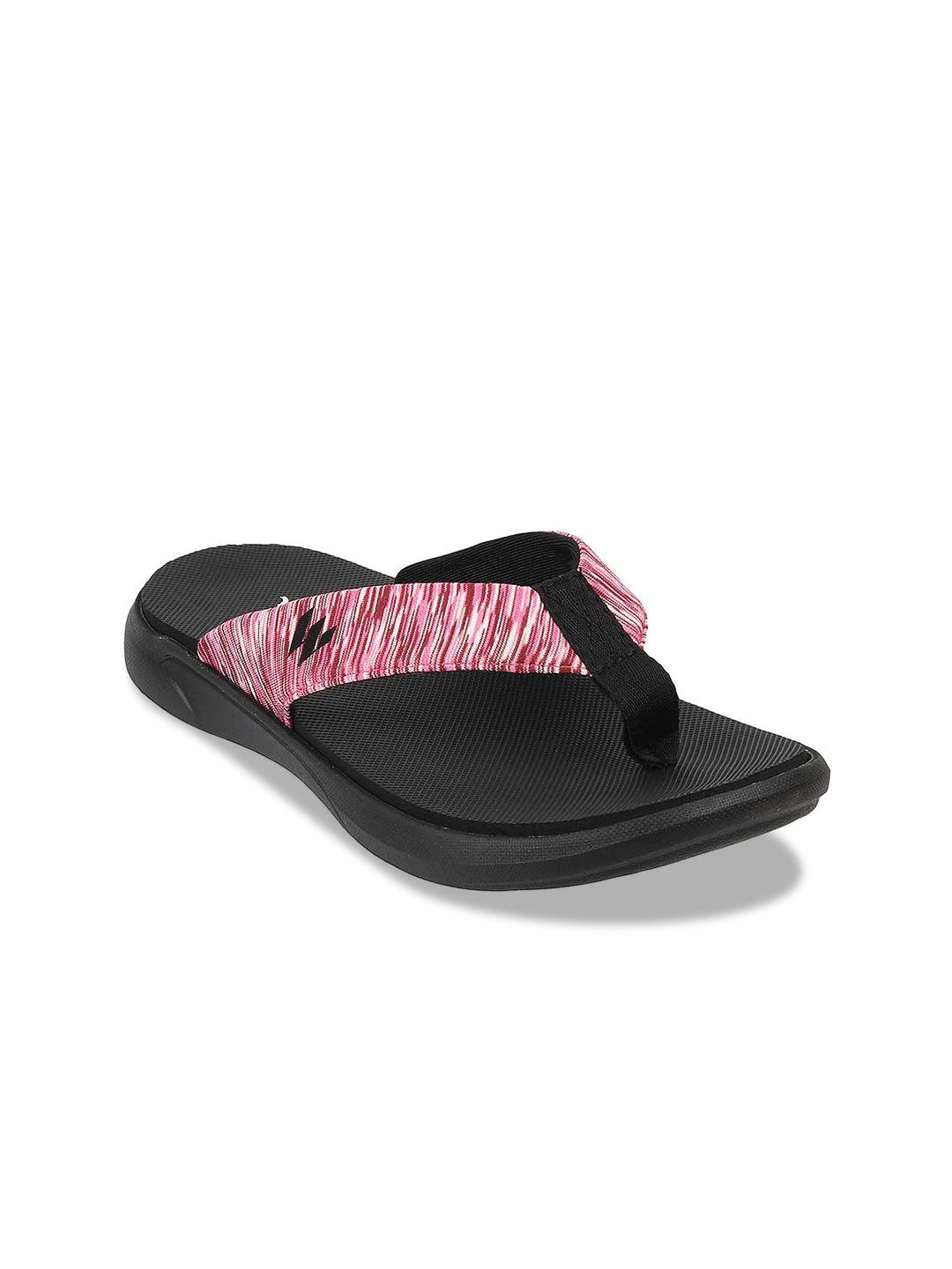 Vento Unisex Purple & Black Printed Rubber Thong Flip-Flops Price in India