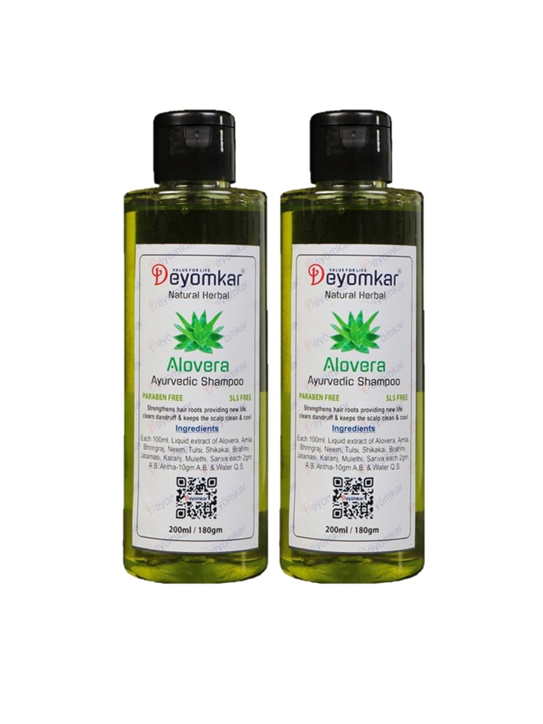 Deyomkar Set Of 2 Green Alovera Shampoo Price in India