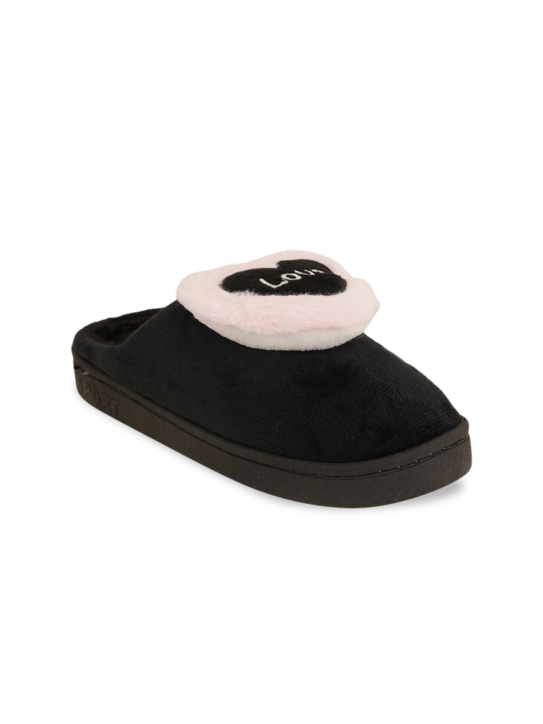 Walkfree Women Black Room Slippers Price in India