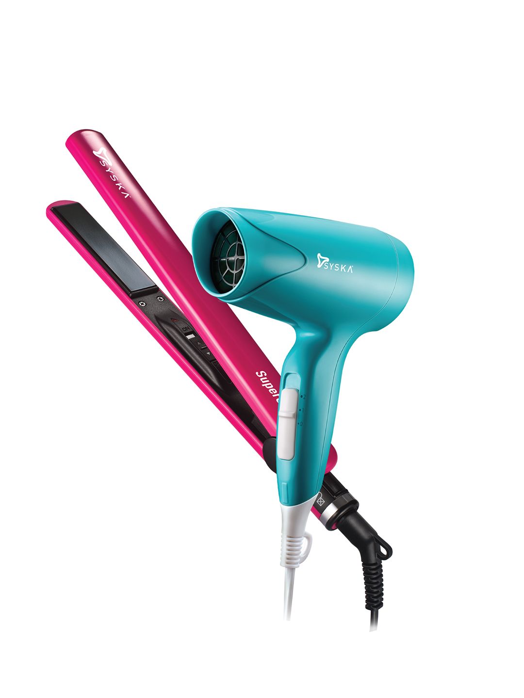 SYSKA Set of Hair Dryer and Hair Straightener CPF6800 Price in India