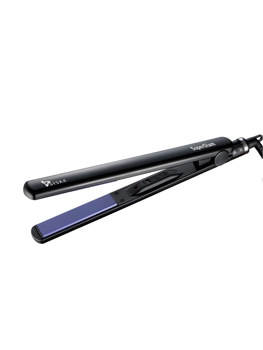 SYSKA SuperGlam HS6810 Hair Straightener Ceramic Coating Plate - Black Price in India