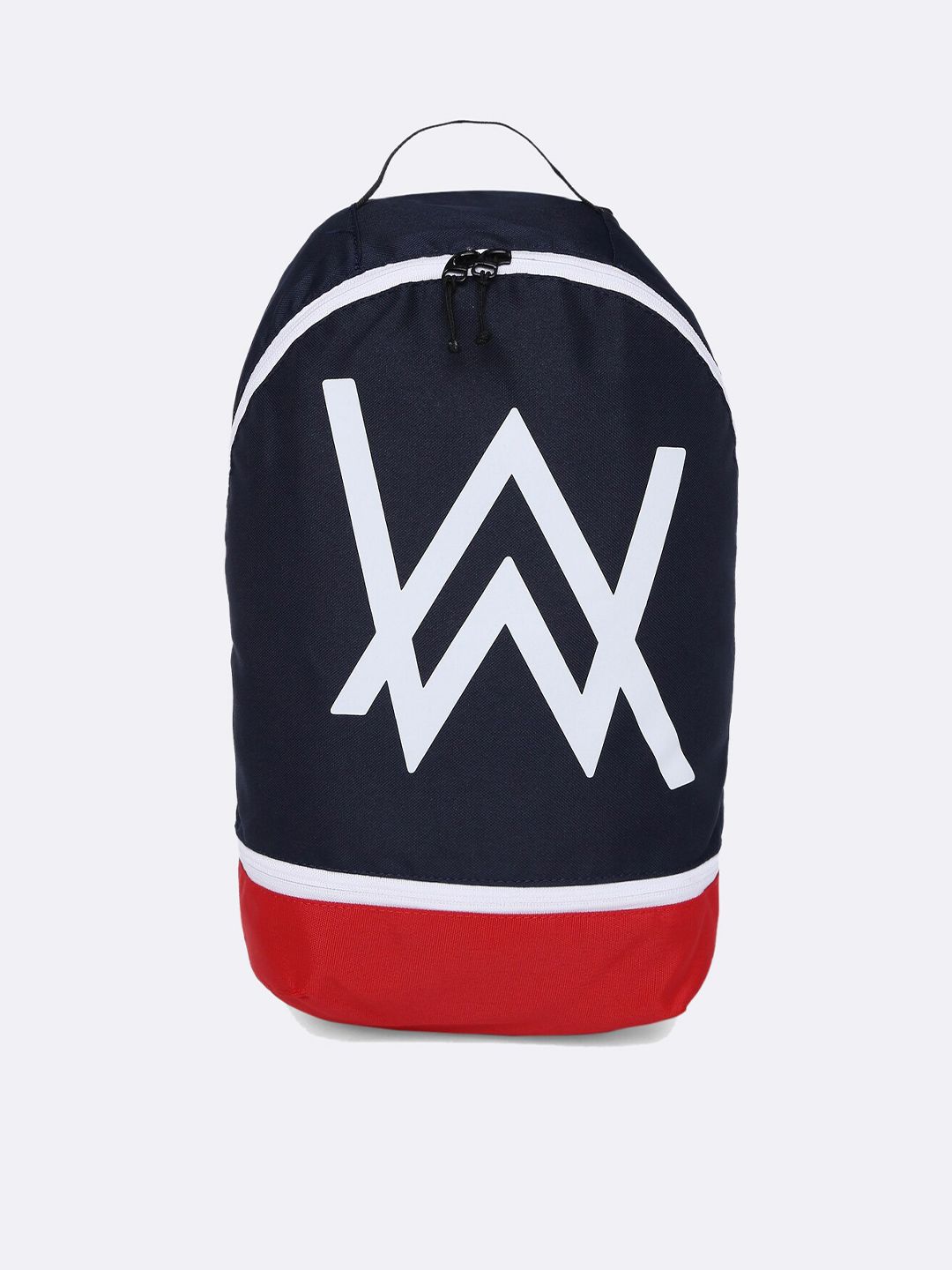 Bewakoof Unisex Blue & Red A.W. Printed Backpack Price in India