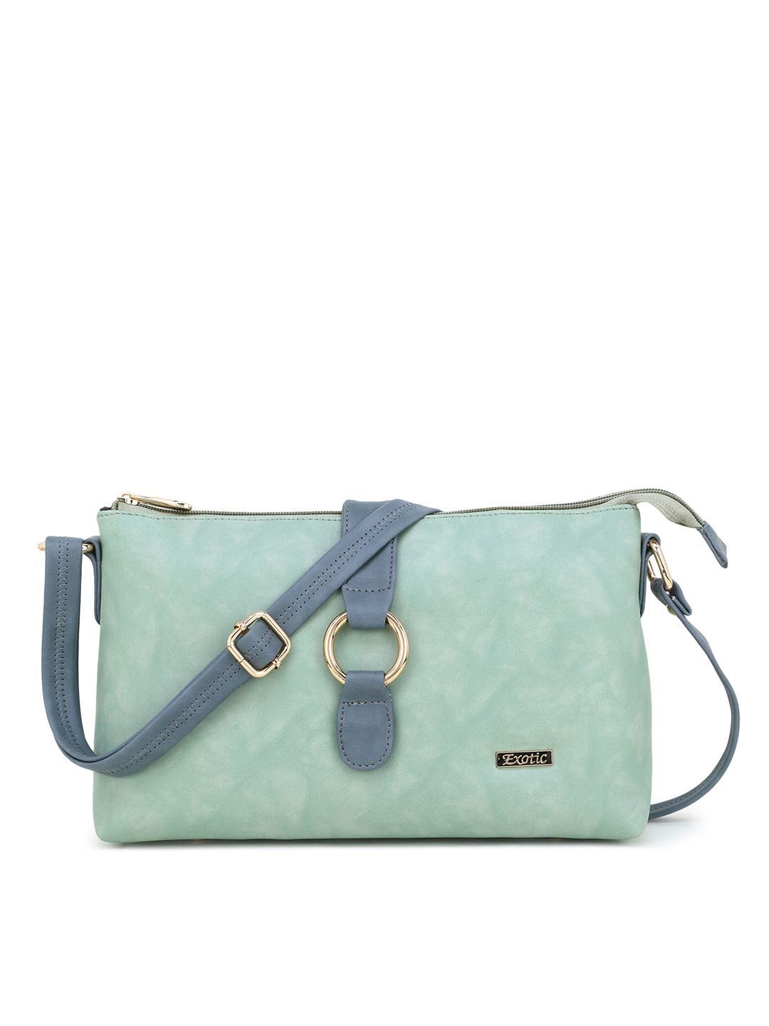 Exotic Green PU Structured Sling Bag Price in India