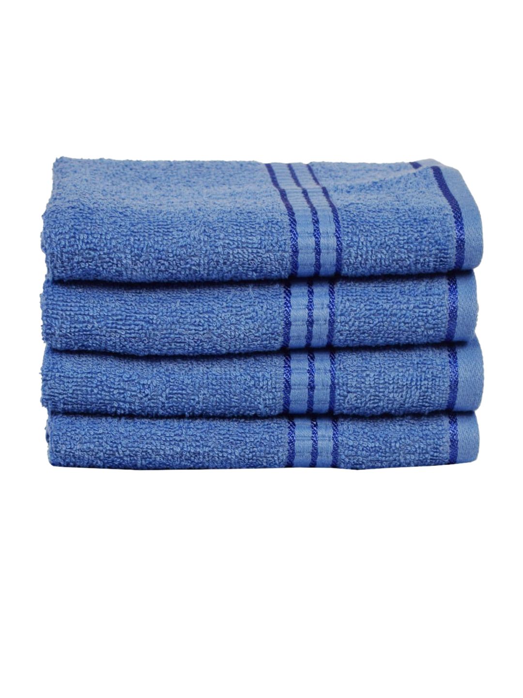 BIANCA Blue 8pc Lorena 100% Cotton Terry Hand Towel Price in India