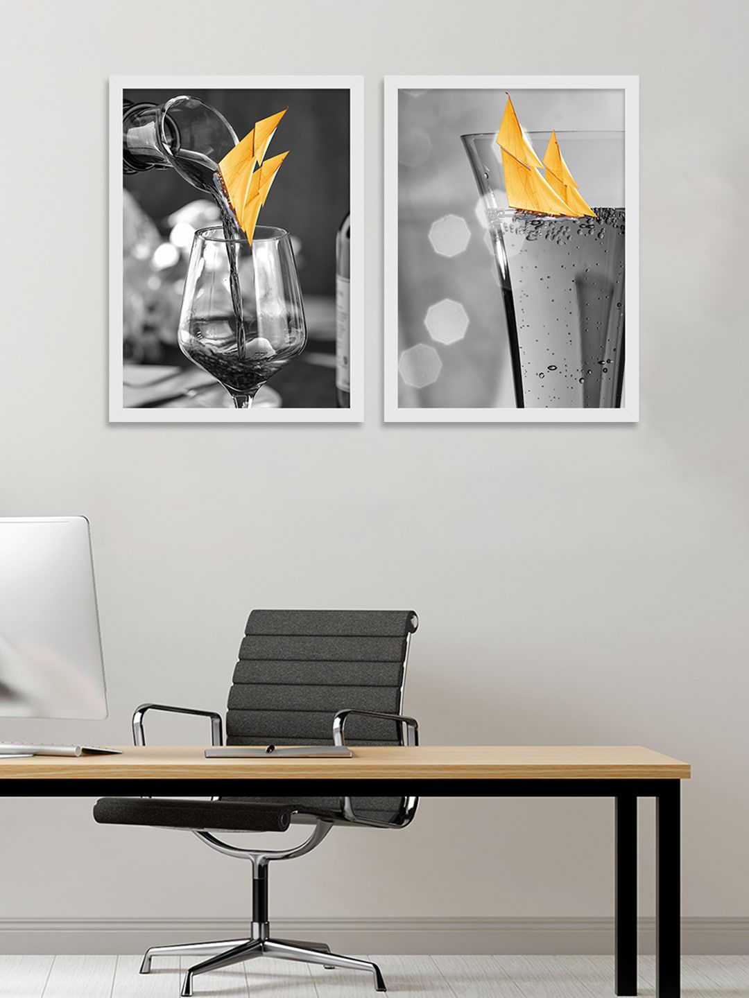 Art Street Set Of 2 Abstract Theme Wall Art Price in India