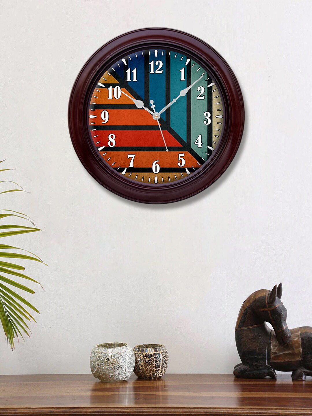 999Store Multi Printed Contemporary Wall Clock Price in India