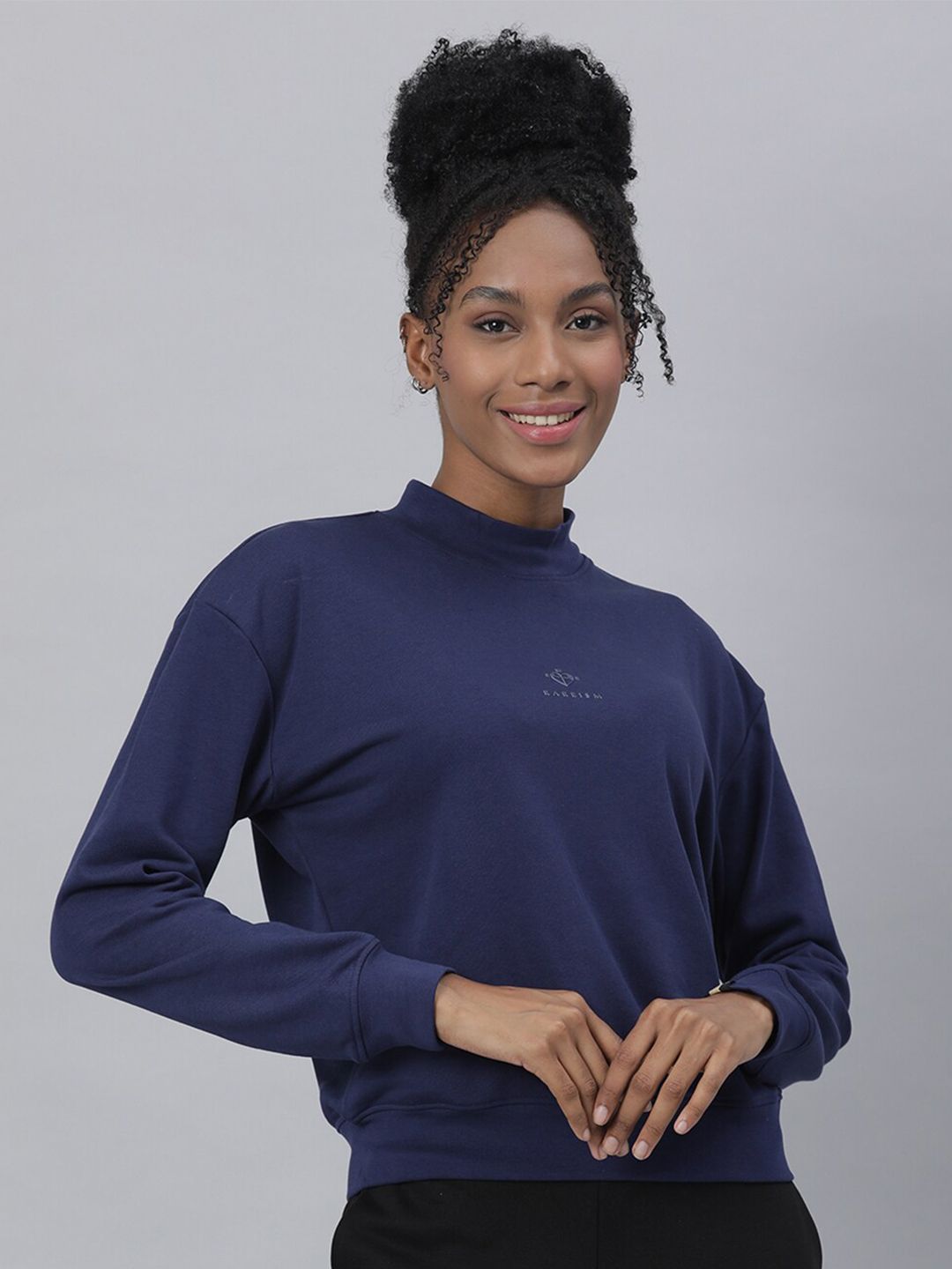 RAREISM Women Blue Sweatshirt Price in India