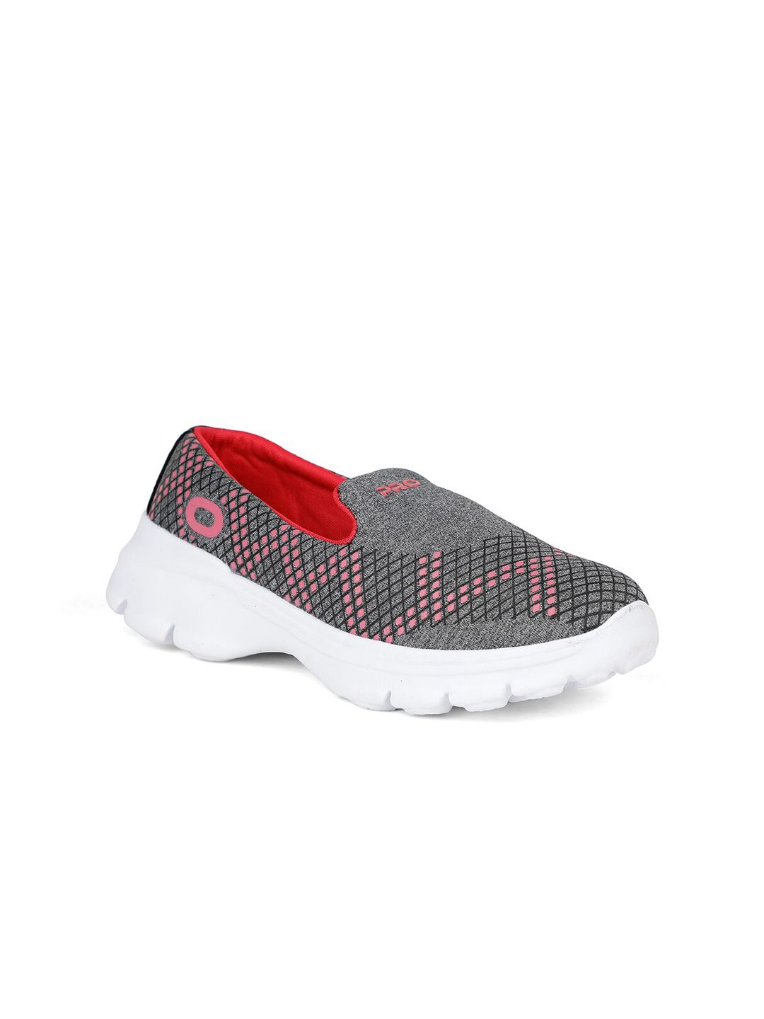 Khadims Women Grey Textile Walking Non-Marking Shoes Price in India