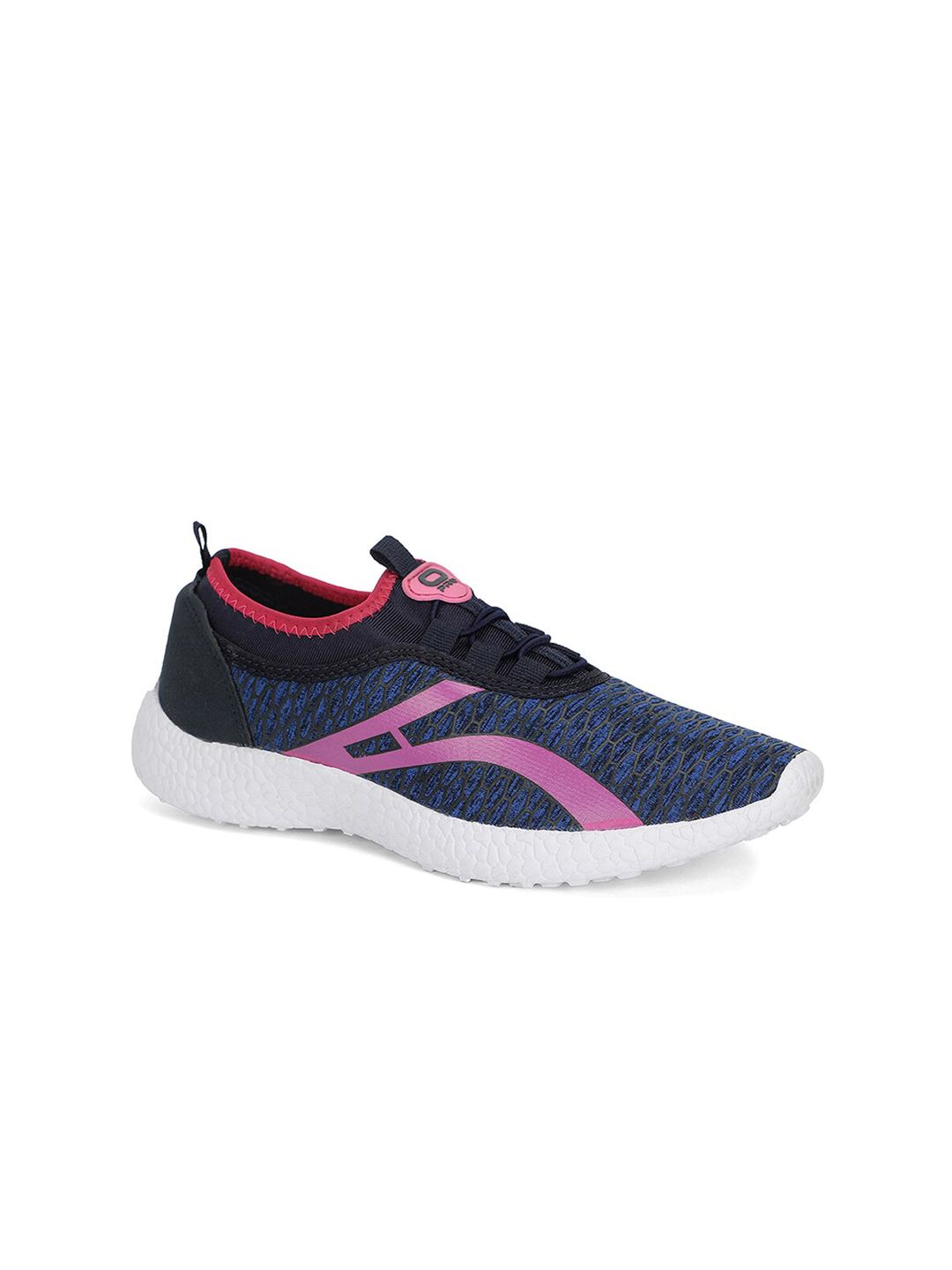 Khadims Women Navy Blue & Pink Non Marking Walking Shoes Price in India