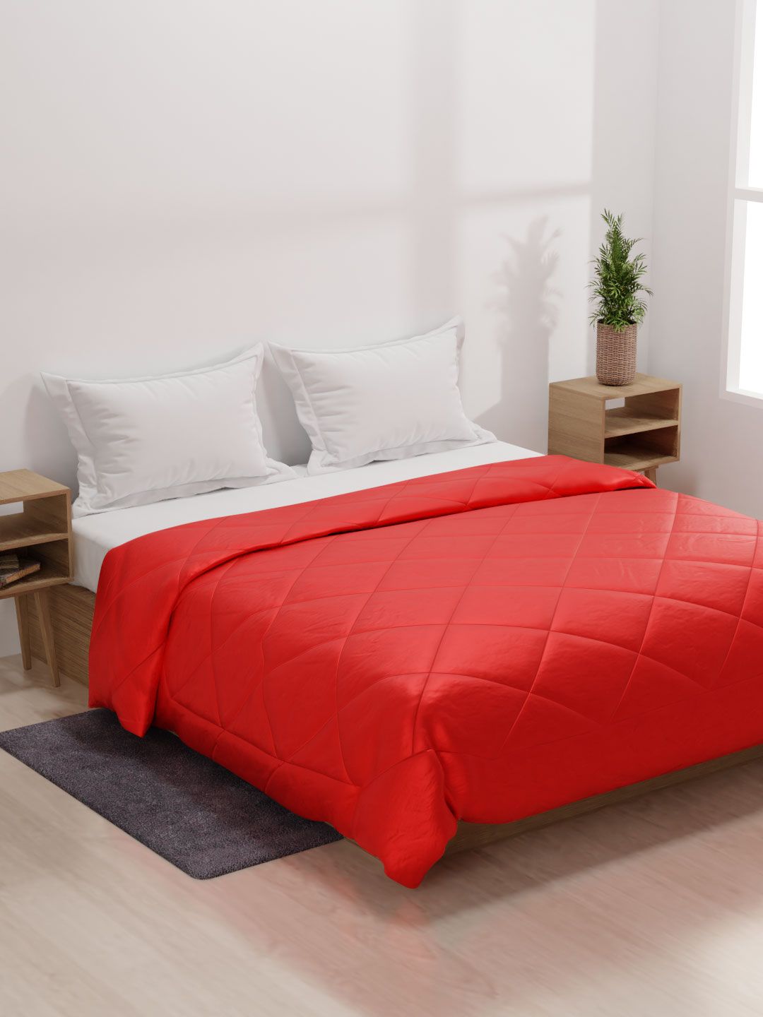 Stoa Paris Red AC Room 150 GSM Double Bed Comforter Price in India