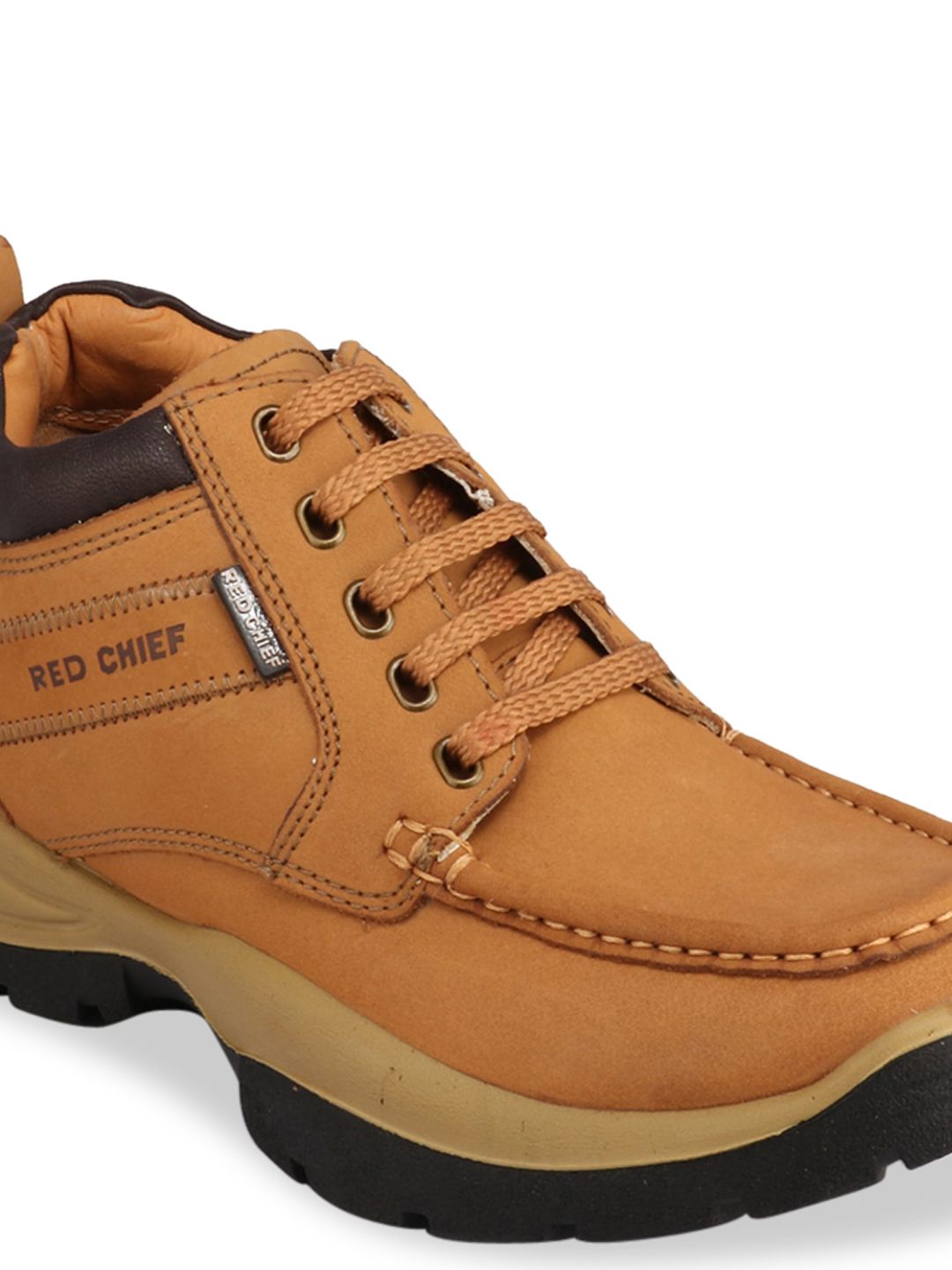 Red Chief Textured Brown Boot Buy Red Chief Men Brown Leather Flat Boots  Casual Shoes For Men