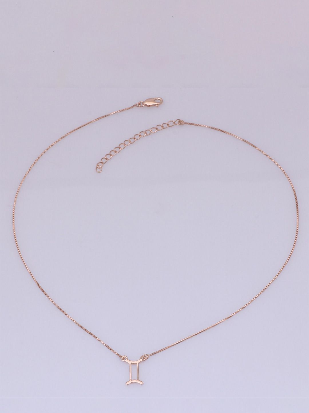 Silgo Rose Silver Rose Gold-Plated Necklace Price in India