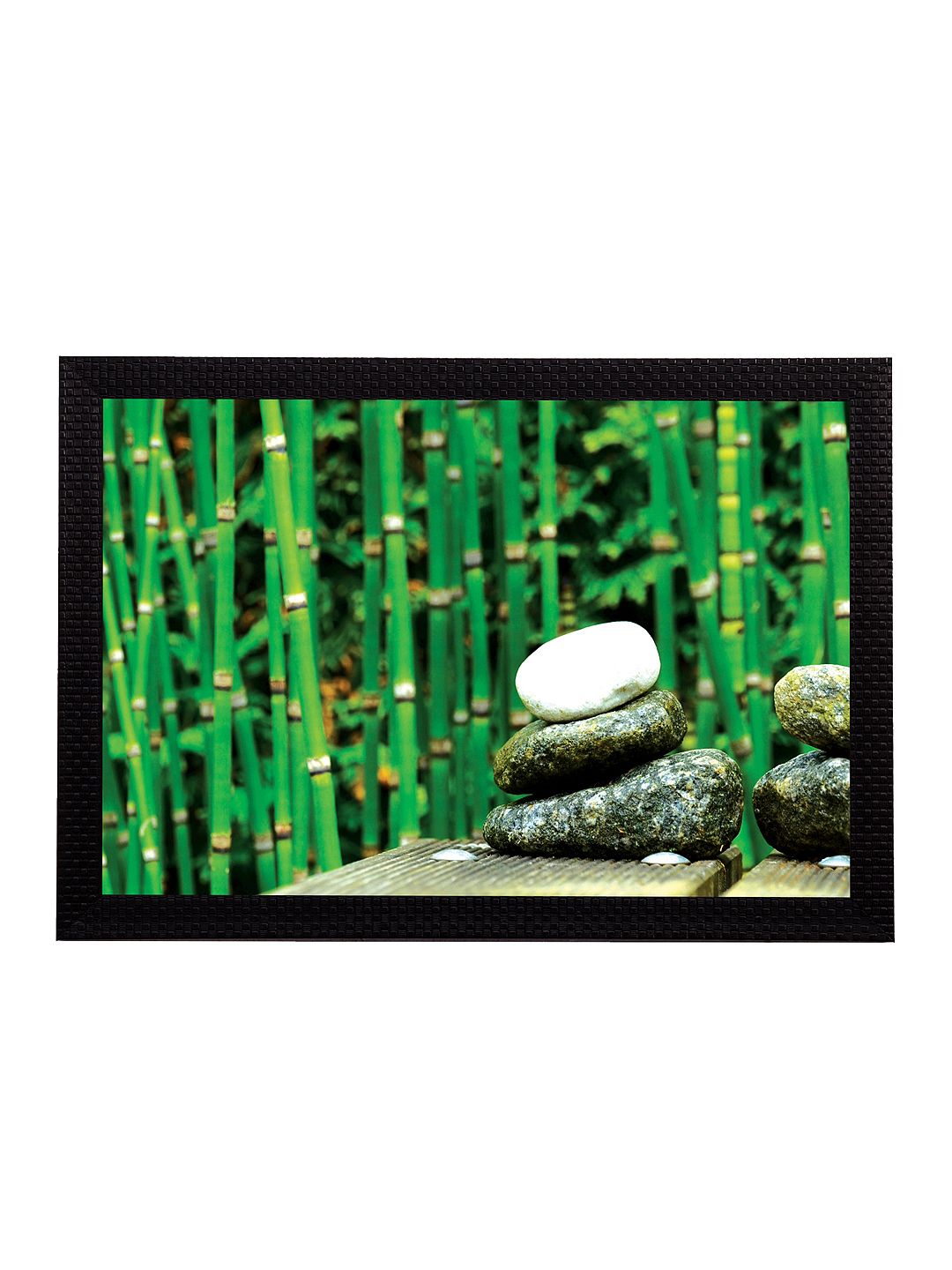 Artisyn Artisyn Bamboo Shoot Synthetic Wood Wall Rectangle Paintings Wall Art -14x20In