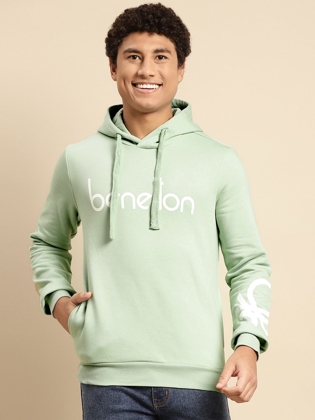 Benetton hooded deals sweatshirt