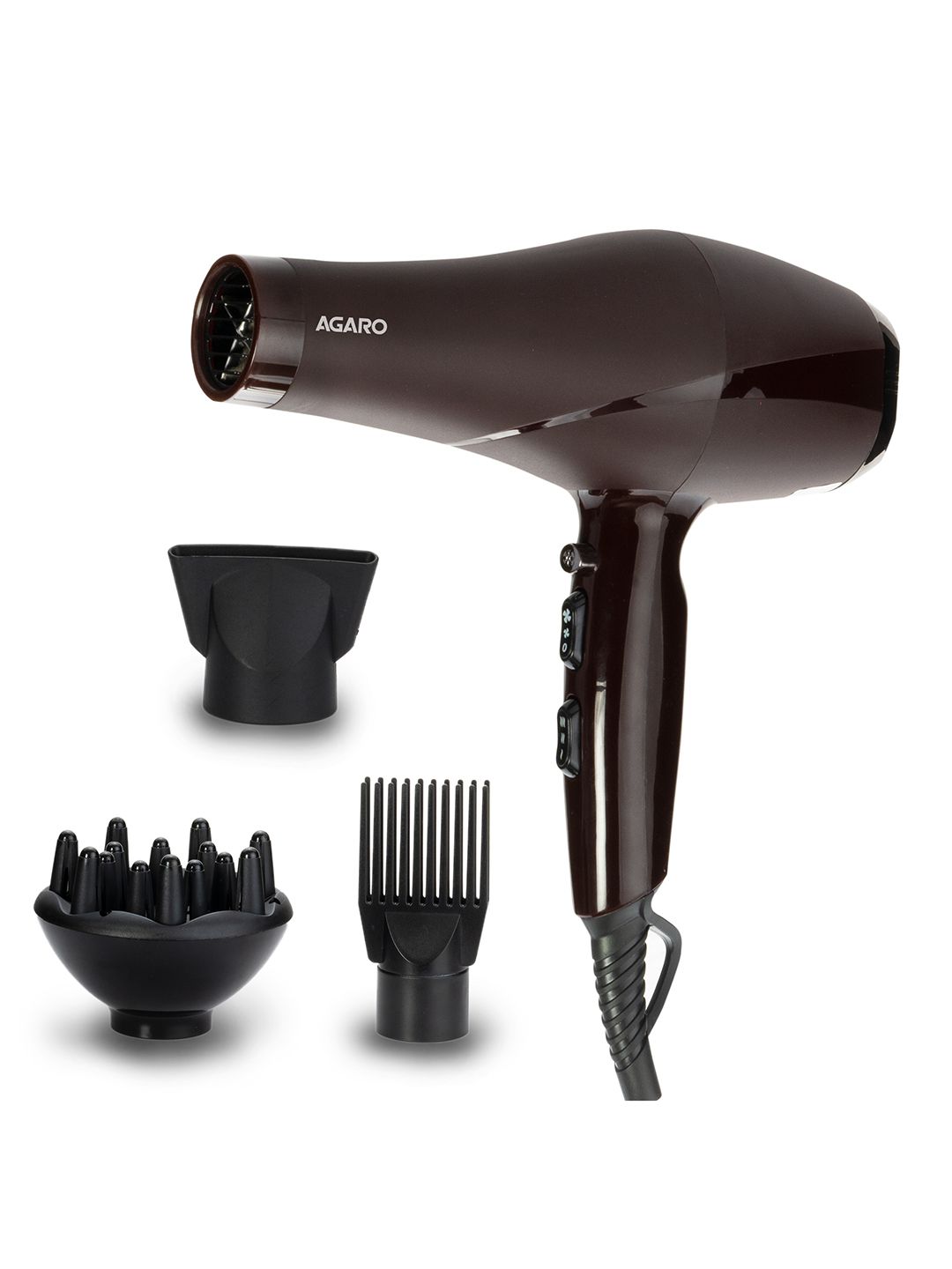 Agaro 2000 Watts Professional Hair Dryer HD-1120 with Concentrator, Diffuser & Comb Price in India