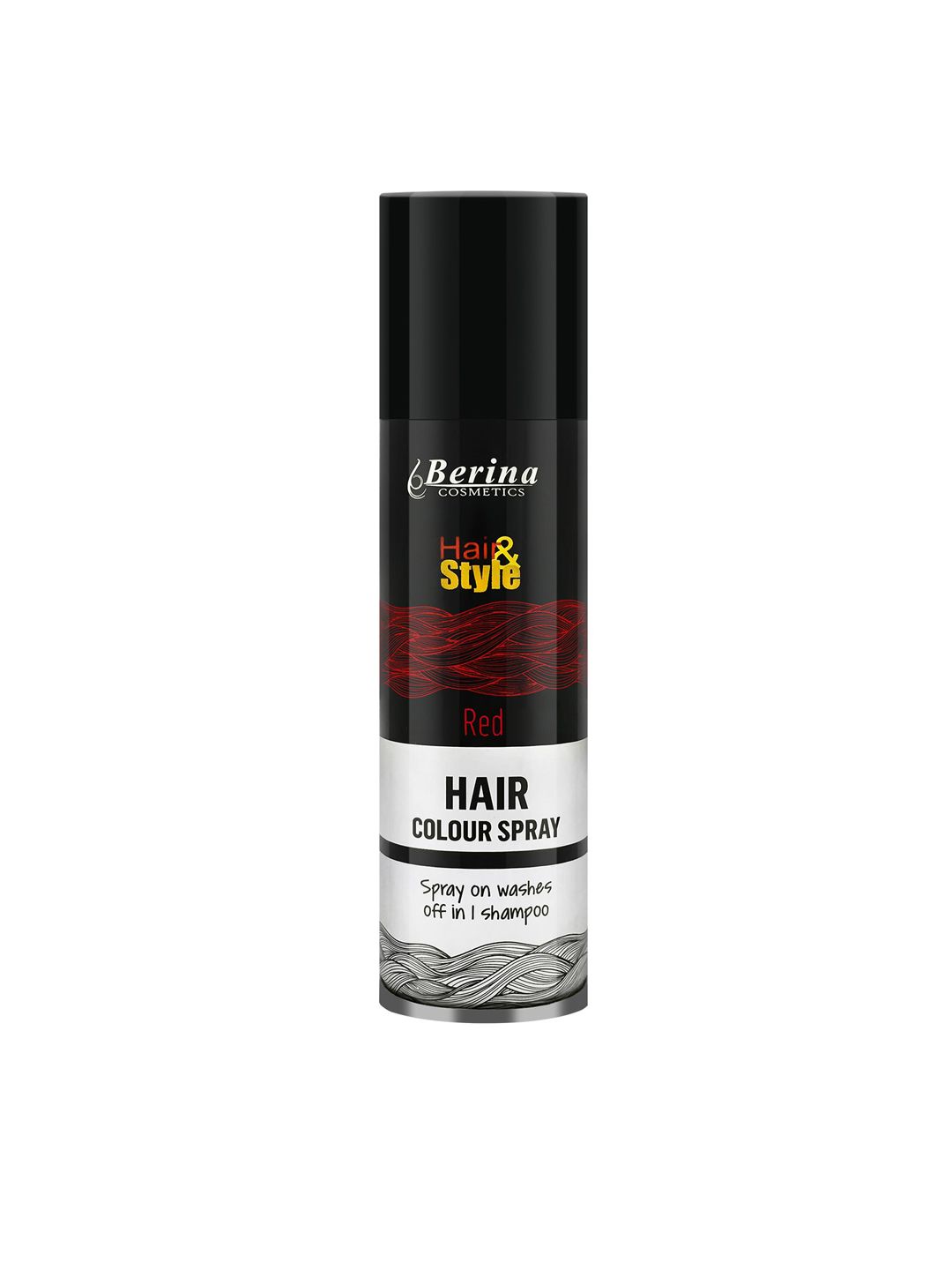 Berina Black Hair Color Spray - Red 150 Ml
