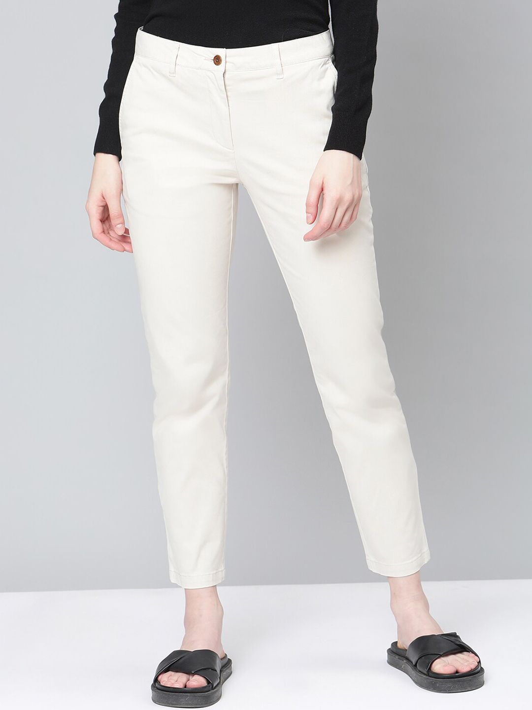 GANT Women Off White Slim Fit Jeans Price in India