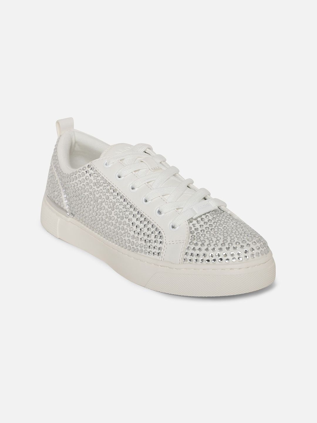 ALDO Women Transparent Textured Sneakers Price in India