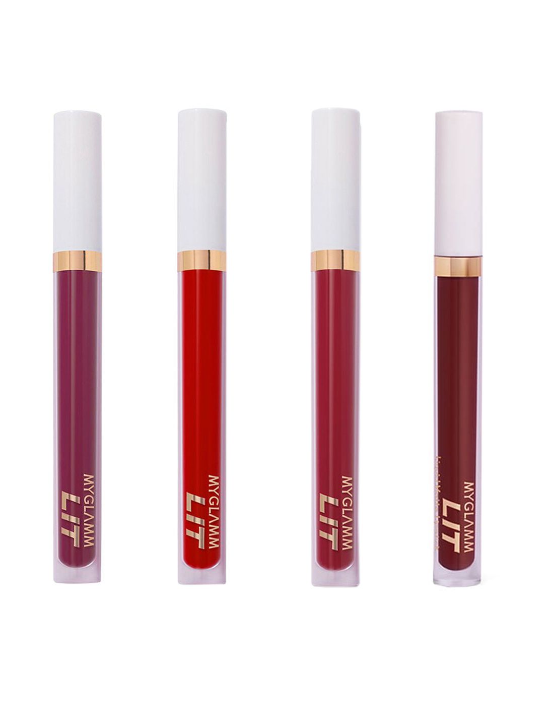 MyGlamm Women Pack of 4 Matte Lipstick Price in India