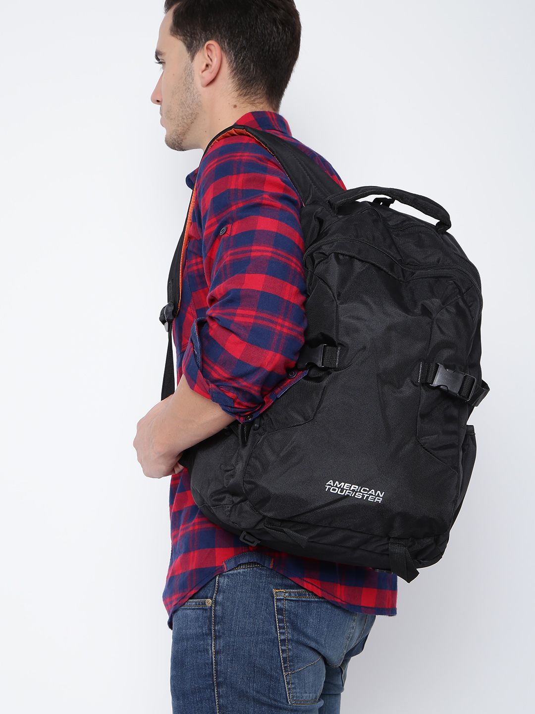 burberry ekd london check and leather backpack Burberry Ekd London Check And Leather Backpack, $1,190 | farfetch.com