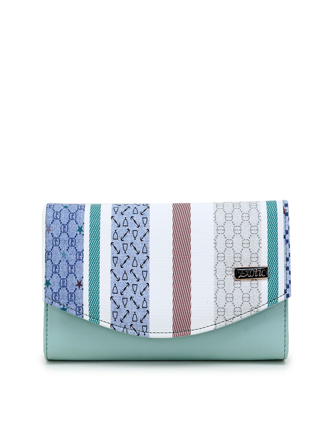 Exotic Women Sea Green & Blue Envelope Wallet Price in India