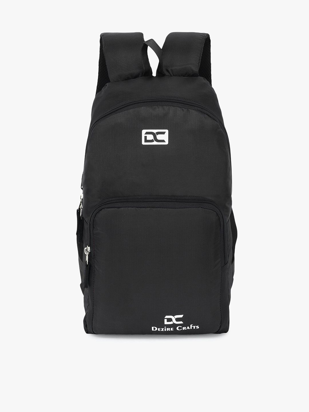 Dezire Crafts Unisex Black & White Brand Logo Backpack Price in India