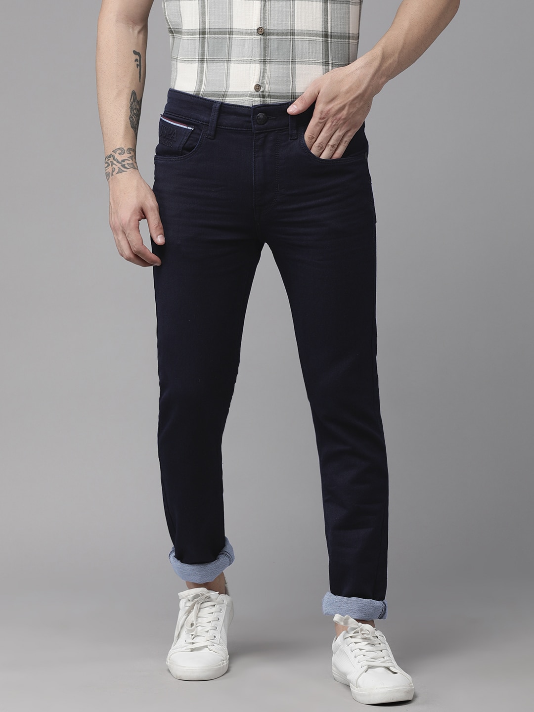 U.S. Polo Assn. Denim Co. Men Blue Skinny Fit Stretchable Jeans
