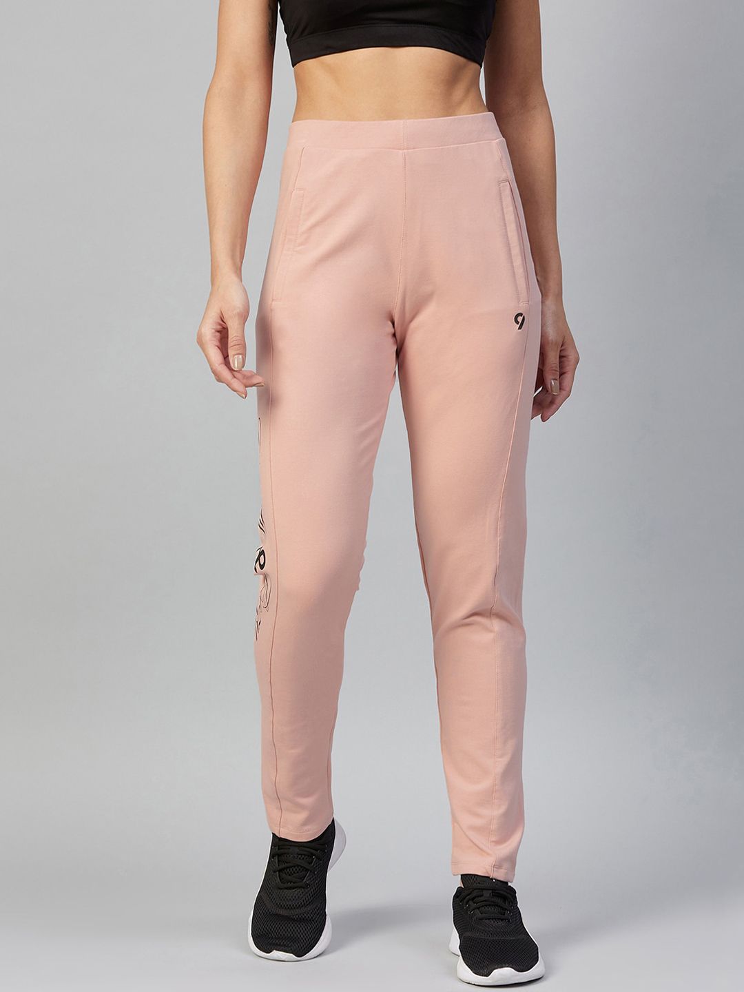 C9 AIRWEAR Women Pink Solid Track Pants Price in India