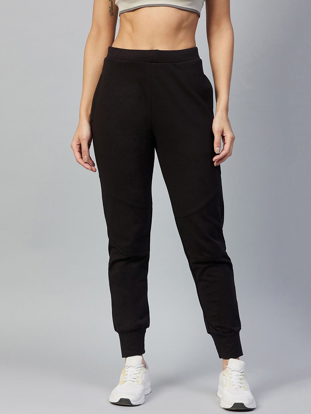C9 AIRWEAR Women Black Solid Joggers Price in India
