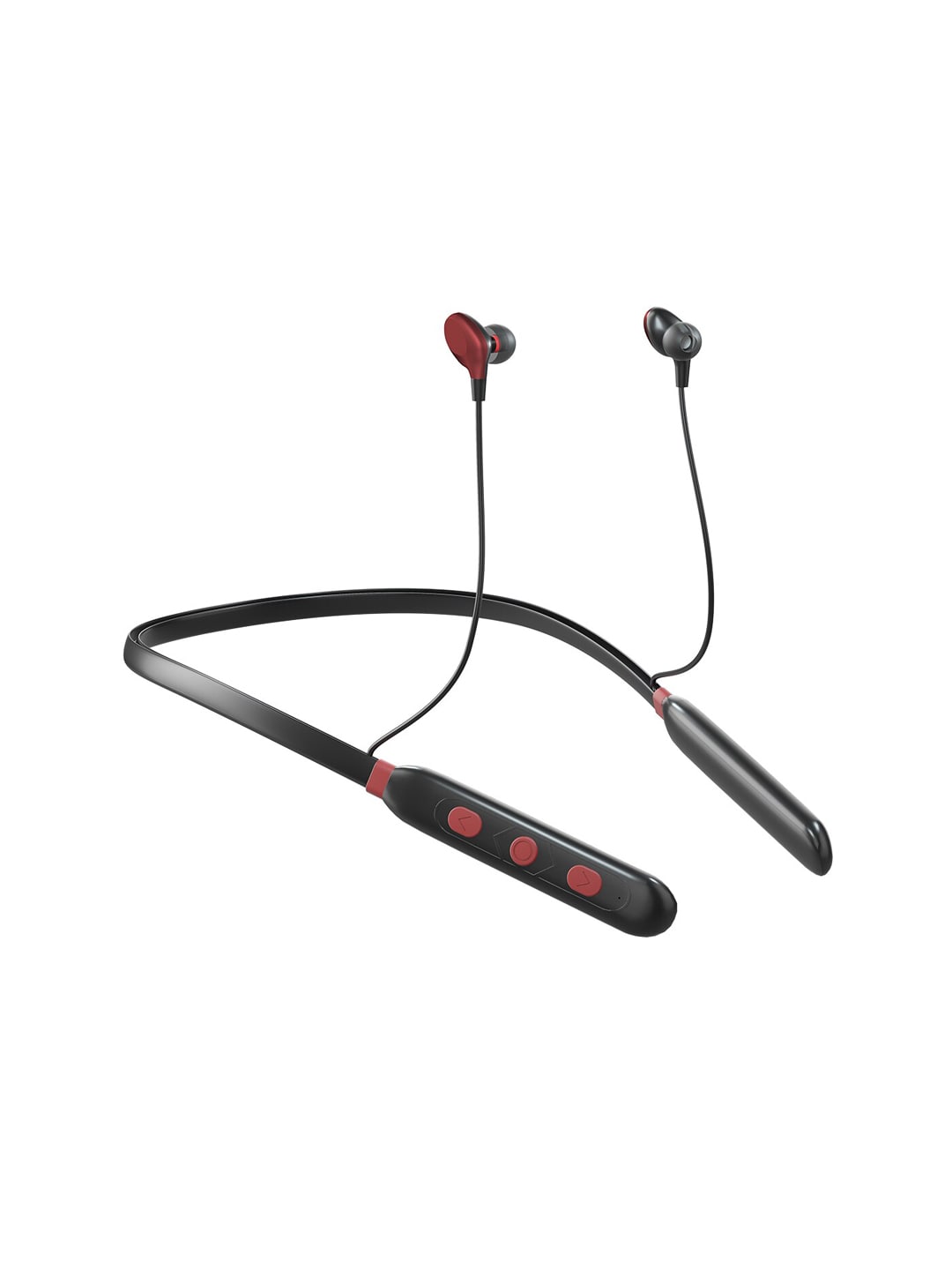 GIZMORE Red & Black Giz MN221 Ultra Beat Bluetooth Wireless Neckband Magnetic Earphones Price in India
