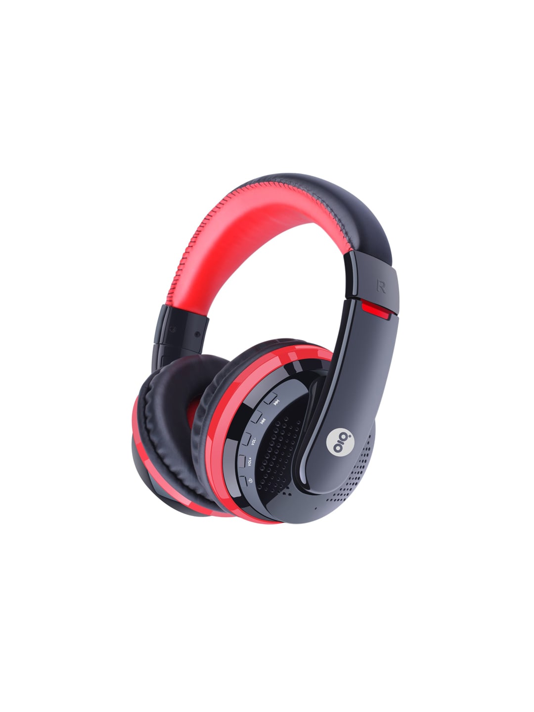 GIZMORE Black & Red Dual Tone Over-Ear Wireless Headphones Giz MH411 Price in India