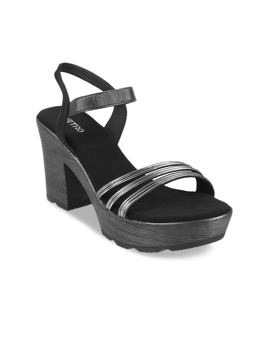 Metro Grey Platform Sandals Price in India