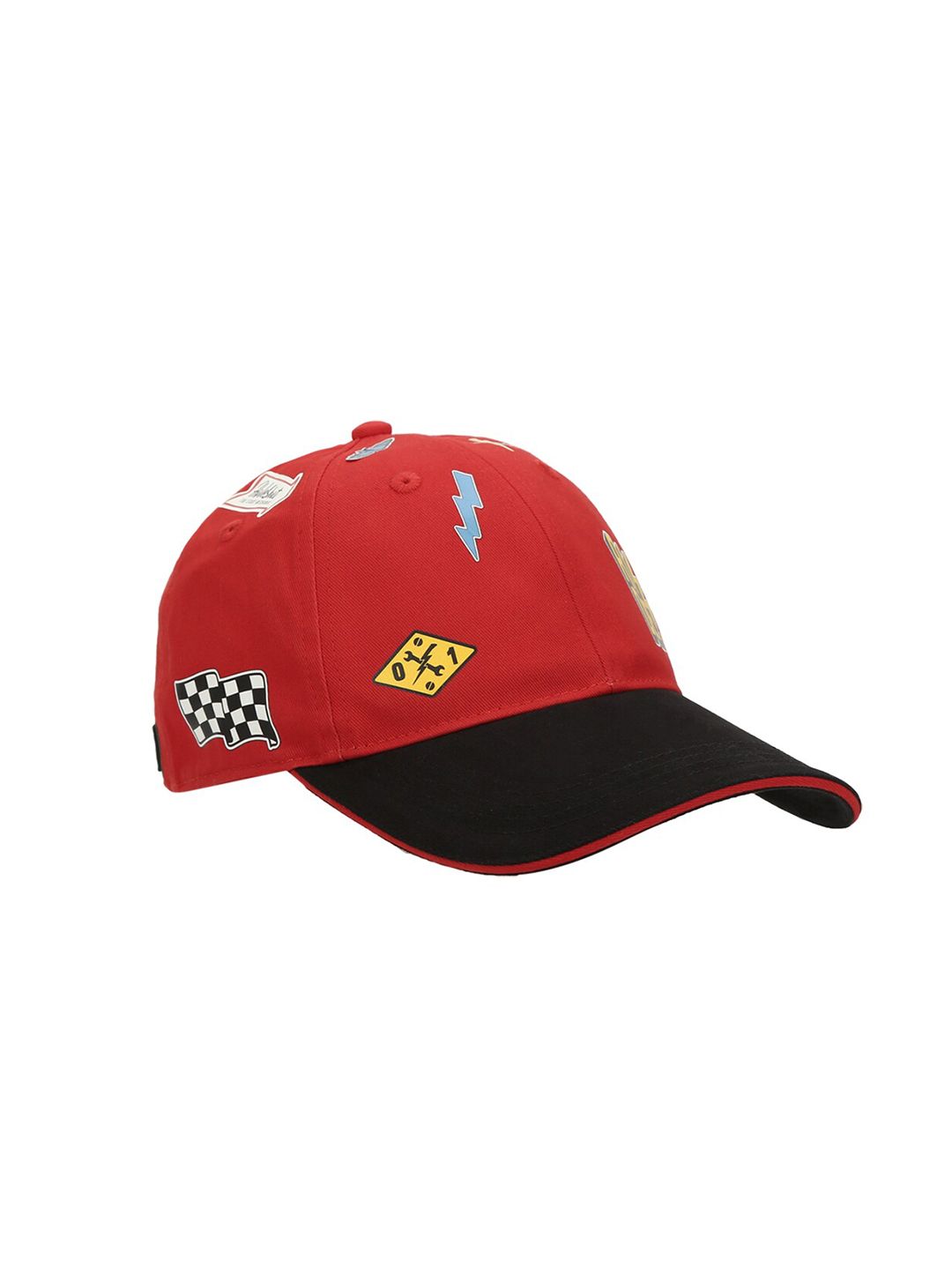 Royal Enfield Unisex Red & Black Printed Baseball Cap Price in India