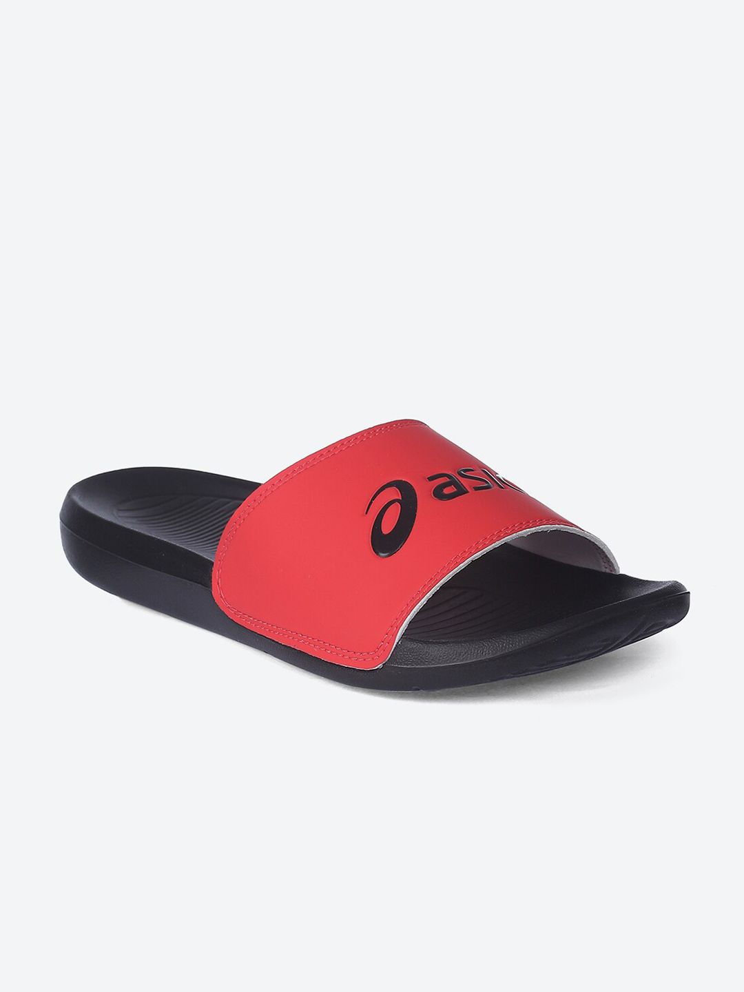 ASICS Unisex Red & Black Printed AS003 Sliders Price in India