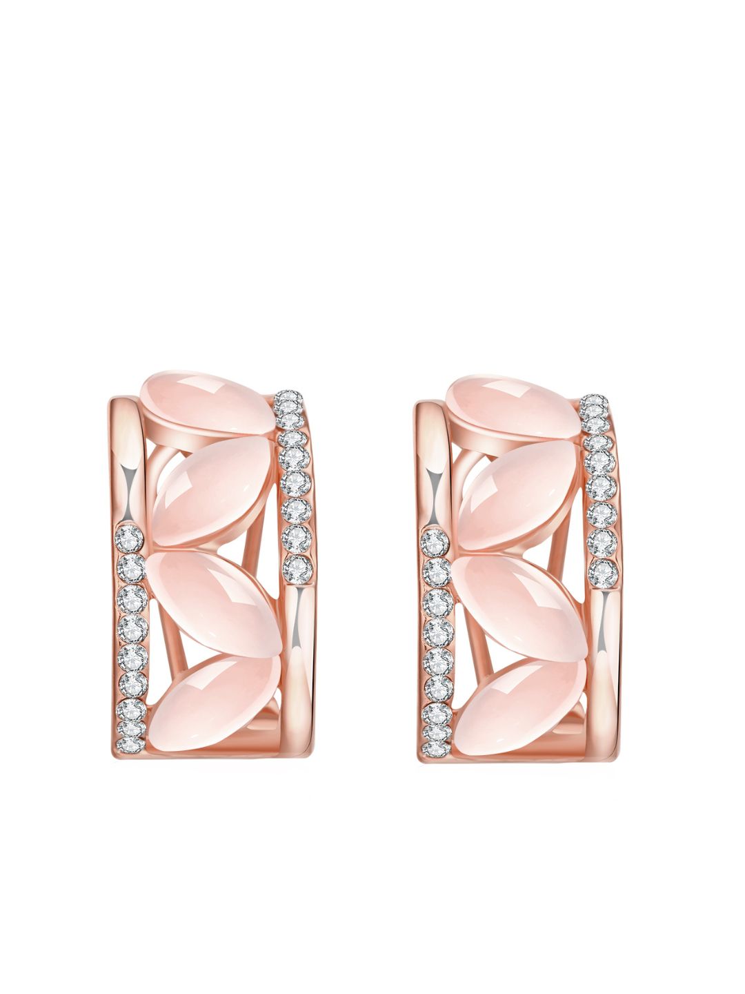 Yellow Chimes Gold-Toned Contemporary Studs Clip On Earrings Price in India