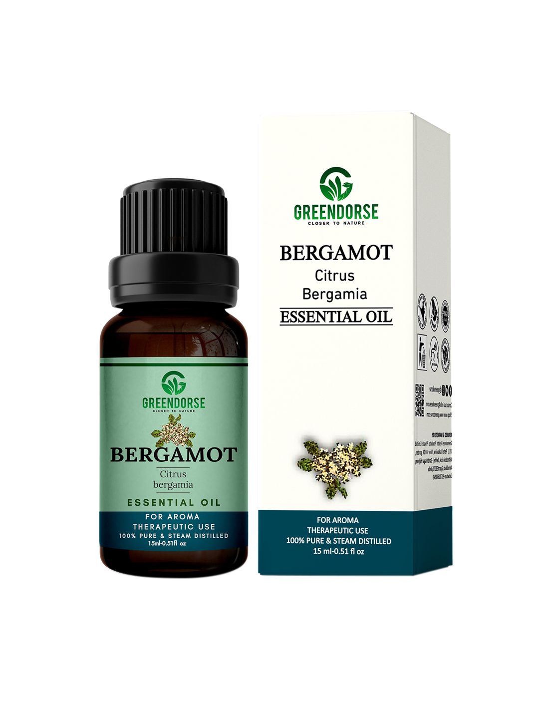 GREENDORSE Unisex Transparent Bergamot Essential Oil- 15 ml Price in India