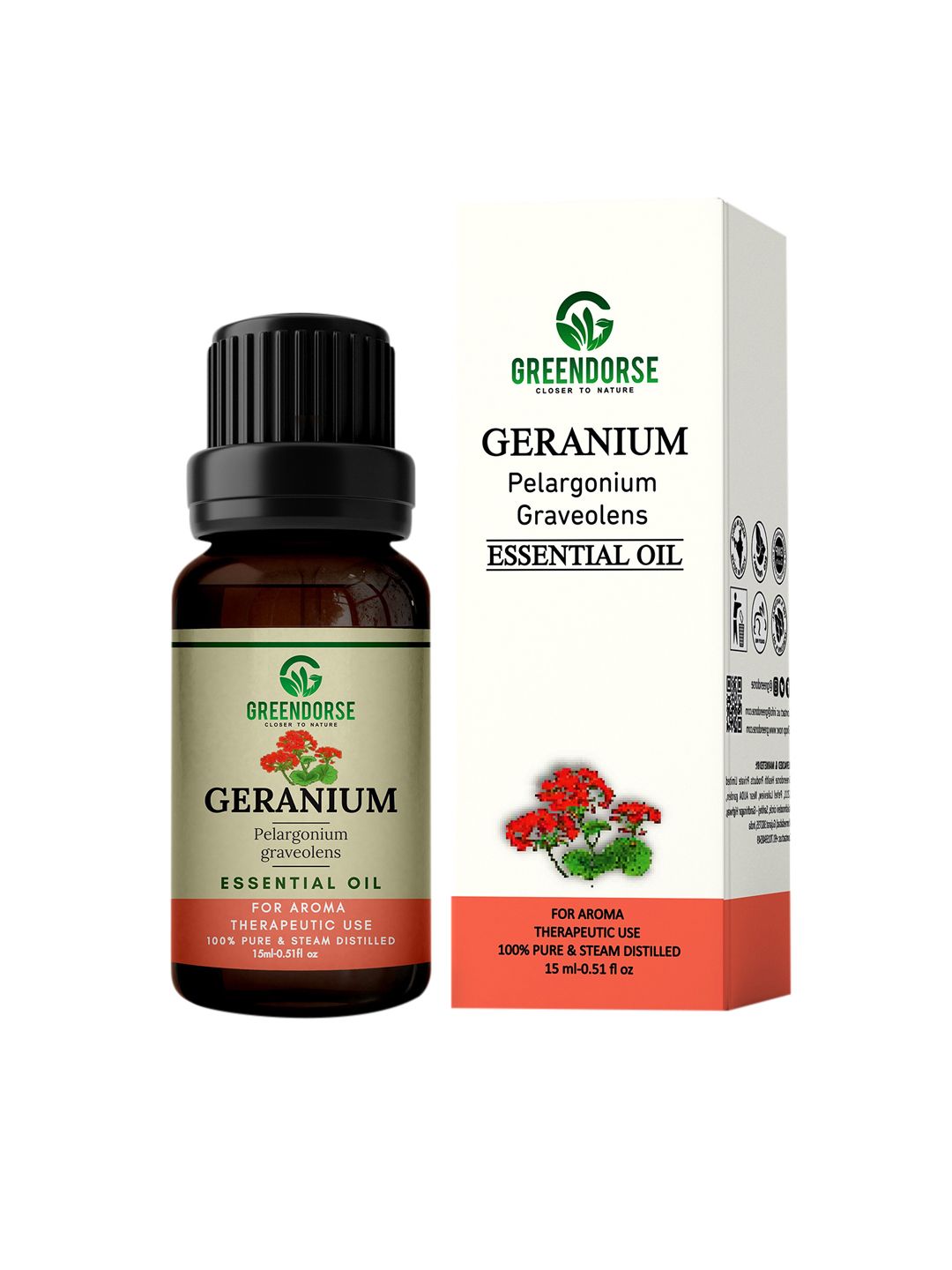 GREENDORSE Unisex Geranium Essential Oil 15ml Price in India