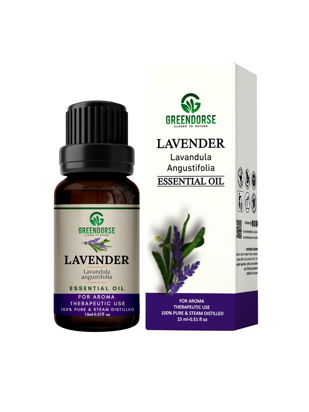 GREENDORSE Unisex Transparent Lavender Essential Oil- 15 ml Price in India
