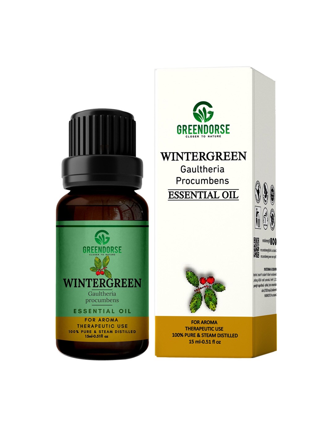 GREENDORSE Unisex Wintergreen Essential Oil 15ml Price in India