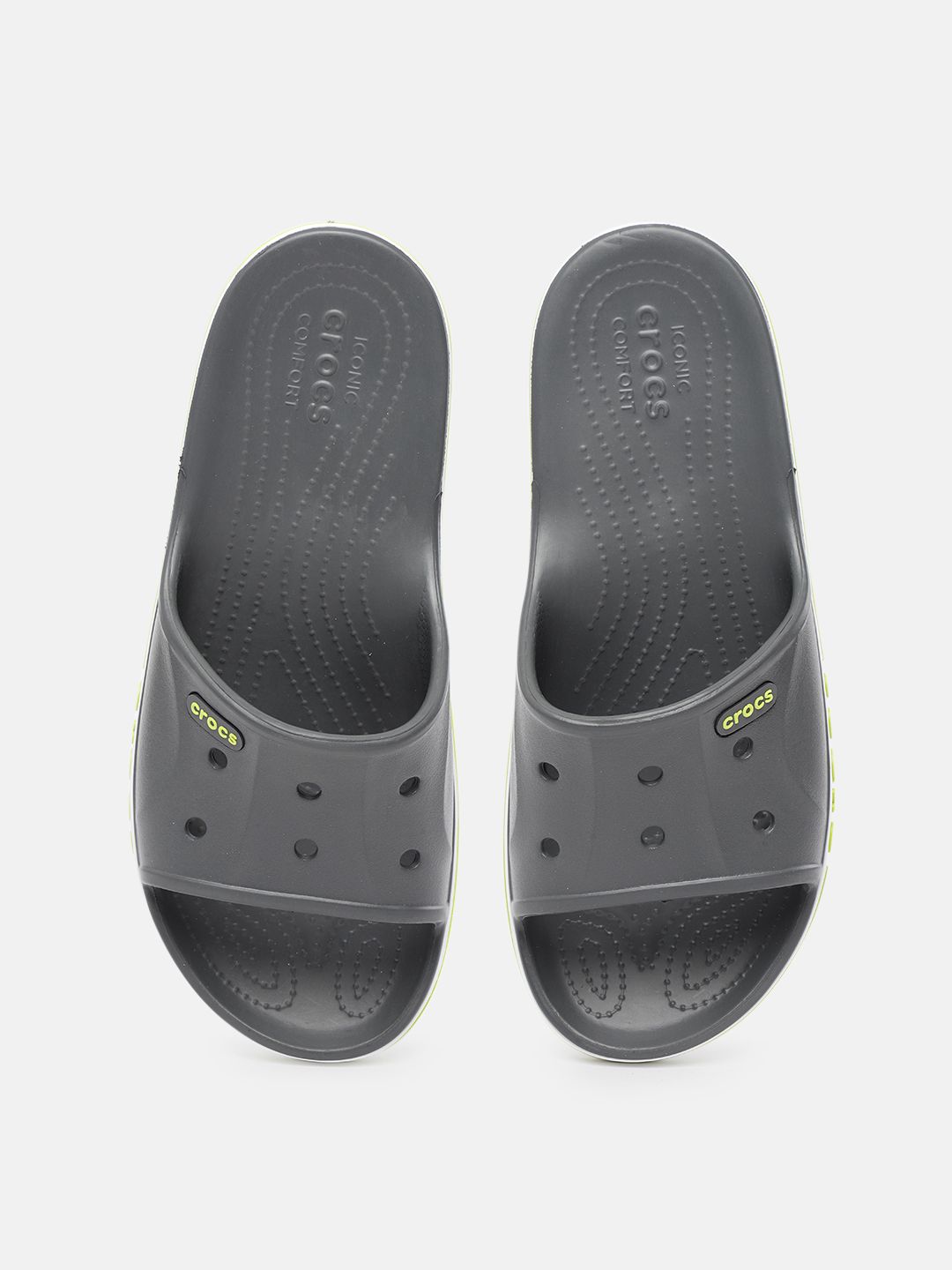 Crocs Unisex Grey Croslite Flip Flops Price in India