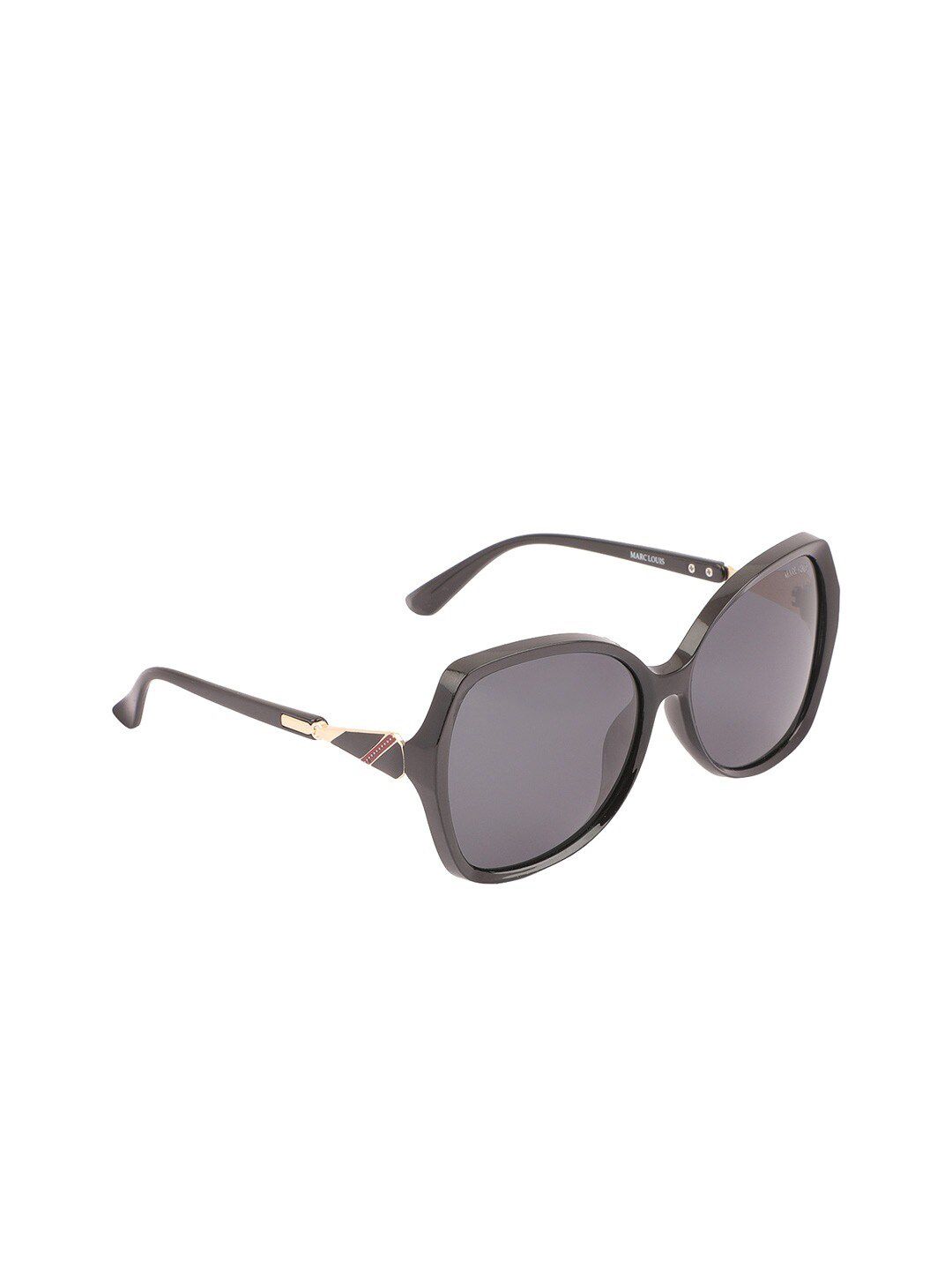 MARC LOUIS Women Black Lens Butterfly Sunglasses & Polarised &  UV Protected Lens 1923 Price in India