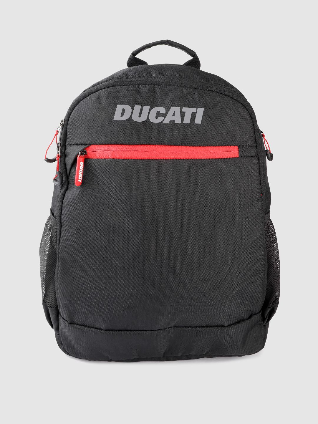 Ducati Unisex Black Brand Logo Print 16 Inch Laptop Backpack Price in India